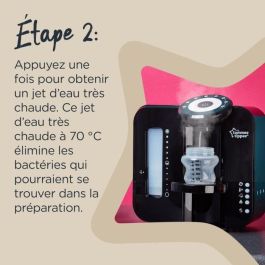 Tommee Tippee Perfect Prep - Preparador y Calienta Biberones Rápido con Función Hot Shot, Agua 37°C en 2 Min, Filtro, Negro
