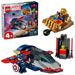 Lego 76319 Marvel Capitán América vs. Thanos - Set de Construcción con Quinjet y Guantelete del Infinito, 2 Minifiguras Precio: 35.88999997. SKU: B17HQ3TAF4