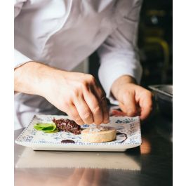 La Mediterranea Plato Llano 24 cm Blur Elite Brillo - Colección Blur, 24x24x2 cm (6 Unidades)