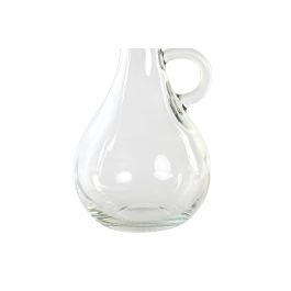 DKD Home Decor Aceitera Vinagrera Transparente Cristal y Corcho 9 x 14.5 x 9 cm Set de 2