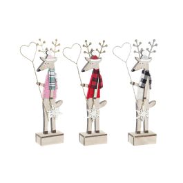 DKD Home Decor Figura Navidad Reno de Madera MDF con LED, Fantasía, Colores Surtidos, 4x11x27 cm - Pack 6 Unidades Precio: 23.0142. SKU: B1K8TQP2GY