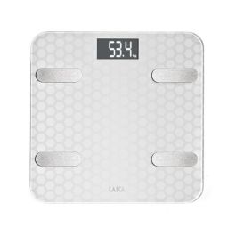Báscula Digital de Baño LAICA Blanco Plateado