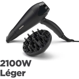 Babyliss Secador de Pelo Power Dry D563DE - 2100W - Motor DC - Secador Profesional con Difusor y Concentrador