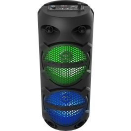 iDance Altavoz Typhoon 200 BT Karaoke con Micrófono, Mando y Luces LED, 50 cm, 200W