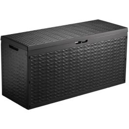TOOD Baúl de almacenamiento 330 L - 120 x 45 x 60 cm - Gris antracita