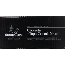 Cacerola con tapa 20 cm Santa Clara (2 Unidades)