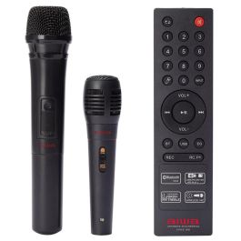 Aiwa Altavoz Karaoke Trolley KBTUS-400 50W RMS, Bluetooth, USB, Micro-SD, Micrófono Inalámbrico, Luz LED Aiwa Altavoz Karaoke Trolley KBTUS-400 50W RMS, Bluetooth, USB, Micro-SD, Micrófono Inalámbrico, Luz LED