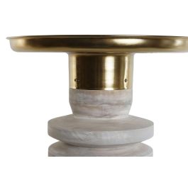 Mesita Auxiliar Moderno DKD Home Decor Dorado Blanco Rozado 41 x 53 x 41 cm Mesita Auxiliar Moderno DKD Home Decor Dorado Blanco Rozado 41 x 53 x 41 cm