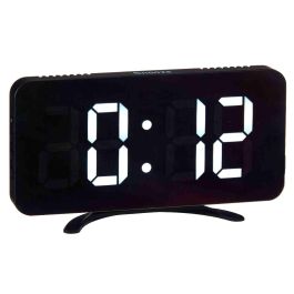 Giftdecor Reloj Espejo Negro Plástico ABS 15.7x7.7x1.5 cm (Set de 12)