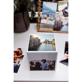Canon PP-201 Papel Fotográfico Brillo II 5x5 Pulgadas 40 Hojas con Photo Cube y Marco XLBoom Canon PP-201 Papel Fotográfico Brillo II 5x5 Pulgadas 40 Hojas con Photo Cube y Marco XLBoom