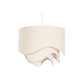 DKD Home Decor Lámpara de Techo Urban de Poliéster y Metal Crudo 50x38x50 cm