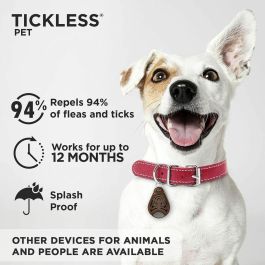 Tickless AUC5999566451010 Repelente de garrapatas y pulgas para mascotas a pilas - Beige