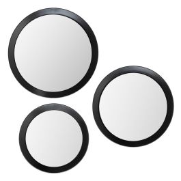 S/3 Espejo Negro Metal-Cristal 84,50 X 7 X 84,50 cm Precio: 132.49999972. SKU: B13M3DHKAE