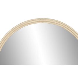 Espejo de pared Home ESPRIT Beige Natural Scandi (2 Unidades)