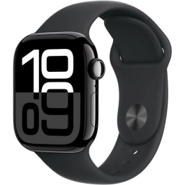 Apple Watch Series 10 GPS 42 mm Caja Aluminio Negro Azabache Correa Deportiva Negra M/L Precio: 523.69000013. SKU: B168R849KL