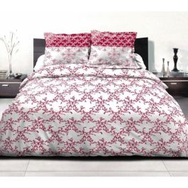 Juego nórdico 240x260 cm HOME LINGE PASSION FRISE: Funda nórdica + 2 fundas de almohada - 100% Algodón 57 hilos - Burdeos Precio: 44.5000006. SKU: B1GY7SJWZL