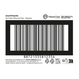 Inde Molde Cuadrado Silicona Freidora Aire 20x20x3 cm (24 Unidades)