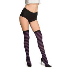 My Other Me Medias Rayas Negro y Morado Talla S Multicolor Precio: 1.9499997. SKU: S8604407