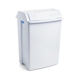 TA-TAY Papelera de 49 Litros con Tapa Basculante, Cubo de Basura de Gran Capacidad, Color Blanco - 400x335x575 mm Precio: 28.49999999. SKU: B133YNN2WZ