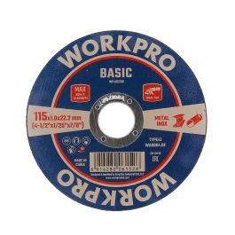 Workpro Disco de corte para metal/t41 Ø 115 x 1 x 22,2 mm - Malla de fibra de vidrio reforzada Precio: 0.90000042. SKU: B1FYGHCC6G
