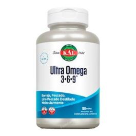 KAL Ultra Omega 3 6 9: Ácidos Grasos Esenciales, Aceite de Pescado, Lino, Borraja - 100 Perlas Precio: 30.7899999. SKU: S0582313
