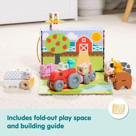 Melissa & Doug SPI6074894 - Bloques de Madera 'La Granja' para Niños - 56 Piezas - A partir de 2 años