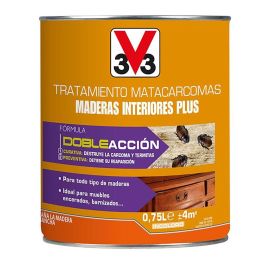 V33 Tratamiento Matacarcomas Maderas Interiores Plus, Incoloro, Preventivo y Curativo contra Carcoma y Termitas, 750 ml Precio: 11.49999972. SKU: B156J52K5Q