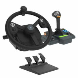 Hori AAAAQ83989 Volante de Simulación Agrícola para PC, 340 mm, 900° de Rotación, 76 Botones