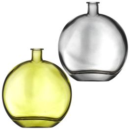 Home Deco Factory Jarrón Vidrio Natural altura 18,5 cm