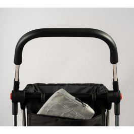 Rolser Carro de la compra Basket MF 4B, 4 Ruedas, Gran Capacidad 58L, Negro