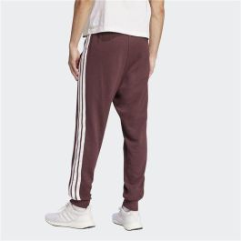 Pantalón Largo Deportivo Adidas 3 Bandas Burdeos Hombre 7-8 Años