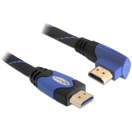 DeLOCK Cable HDMI High Speed 1.4 A-A Macho/Macho, 2m, Angular Izquierdo, Negro/Azul, 4096x2160, 3D Precio: 33.7900002. SKU: B1K5HAT32L