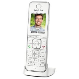 AVM Fon C6 Teléfono DECT Inalámbrico, Altavoz, Identificador de Llamadas, Blanco