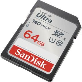 Tarjeta de Memoria SanDisk Ultra 64GB SD HC UHS-I - SDXC/ Clase 10/ 140MBs Tarjeta de Memoria SanDisk Ultra 64GB SD HC UHS-I - SDXC/ Clase 10/ 140MBs