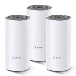TP-LINK Deco E4 (3-pack) Router Wi-Fi 5 Doble Banda (2.4 GHz / 5 GHz) 802.11ac Blanco y Gris TP-LINK Deco E4 (3-pack) Router Wi-Fi 5 Doble Banda (2.4 GHz / 5 GHz) 802.11ac Blanco y Gris