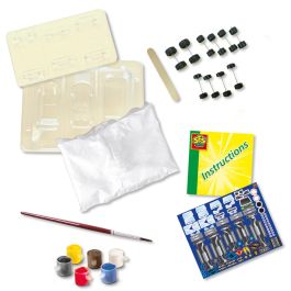 Ses Creative Kit para Moldear y Pintar Coches de Yeso que Ruedan - Incluye Moldes, Ruedas, Pinturas y Pegatinas