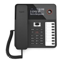 Gigaset DESK 800A Teléfono DECT Contestador Automático Negro con 200 Entradas
