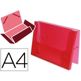 Liderpapel Carpeta Portadocumentos 36930 con Gomas Polipropileno Din A4 Rojo Translúcido Lomo 25 mm Precio: 3.88999996. SKU: B16T6CF6FK