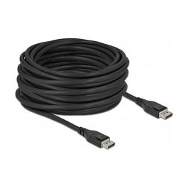 DeLOCK Cable DisplayPort Activo 8K 60Hz 15m, DP 1.4, 7680x4320, 32.4 Gbit/s, HBR3, Macho a Macho, Negro