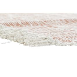 DKD Home Decor Alfombra Urban Colección Textil Blue Naranja Beige 230x160 cm Poliéster 900 gsm con Flecos