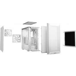 Be Quiet! PURE BASE 501 Airflow Caja Midi Tower PC Blanco ATX micro ATX Mini-ITX ABS Acero
