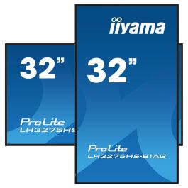 Iiyama ProLite LH3275HS-B1AG - Monitor Digital Android 11 de 32" Full HD IPS Panel 500 cd/m², Orientación Horizontal/Vertical, 24/7, Wi-Fi, LAN, HDMI, DisplayPort, USB