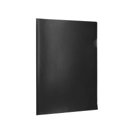 Liderpapel Carpeta Uñero Polipropileno DIN A4 Negro Opaco con Capacidad para 20 Hojas