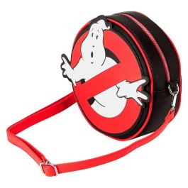 Loungefly Bolso Cruzado Glow Ghostbusters con Logo que Brilla en la Oscuridad, Piel Vegana, 22.5cm
