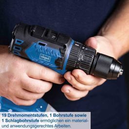 Scheppach SCH4046664218043 Taladro Percutor Destornillador Sin Escobillas 20V Par 60 Nm Portabrocas 13mm Sin Batería ni Cargador