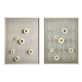 DKD Home Decor Cuadro Moderno Hojas Nidos Lienzo Verde Beige 3.5 x 90 x 120 cm (2 Unidades) Precio: 175.49999962. SKU: B1DK23TP57