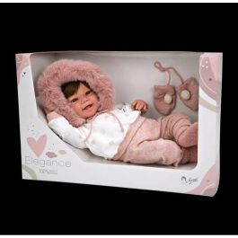 Muñecas Arias Muñeca Elegance 45 cm Zoe Rosa con Manoplas (Muñeco de Peso)