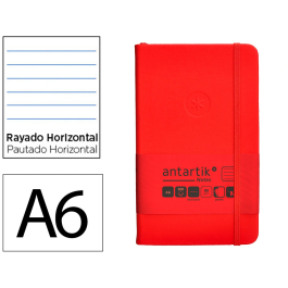 Antartik Cuaderno Tapa Dura A6 Rayas Rojo 100 Hojas 80gr FSC Colección Antartik Notes Precio: 4.49999968. SKU: B1BLGP9HMG