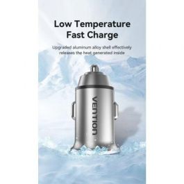 Cargador de Coche Vention FFAH0/ 2xUSB/ 18W Cargador de Coche Vention FFAH0/ 2xUSB/ 18W