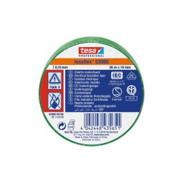 Tesa Cinta aislante homologada verde 20 m x 19 mm 53988